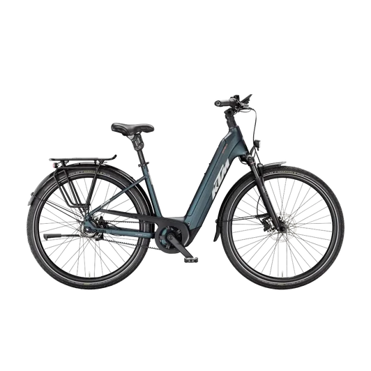 KTM MACINA CITY 820 XL BELT  US 51 Unisex elektromos városi kerékpár DARK SEA MATT színben
