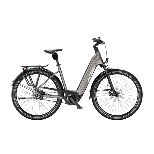 KTM MACINA CITY PX 830 RT BELT  US 60 Unisex elektromos városi kerékpár MACHINE GREY MATT színben