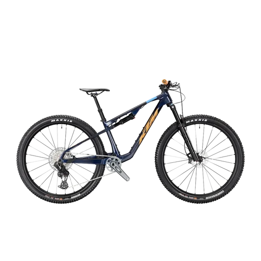KTM SCARP MT MASTER  L/48 Összteleszkópos MTB kerékpár TRANSPARENT BLUE ON CARBON színben