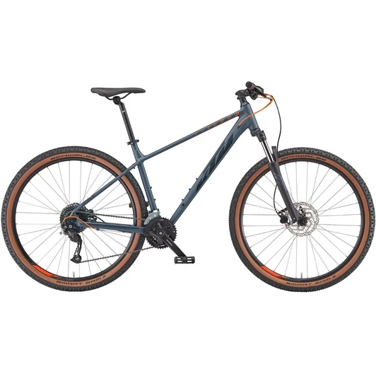 KTM CHICAGO DISC 271 METALLIC GREY (BLACK + ORANGE) 2023 FÉRFI MTB KERÉKPÁR