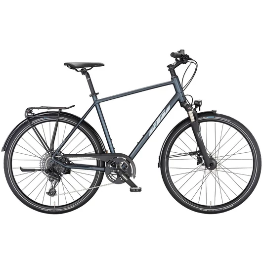 KTM LIFE FORCE ULTIMATE DARK BLUE MATT (SILVER + GREY) 2023 FÉRFI TREKKING KERÉKPÁR