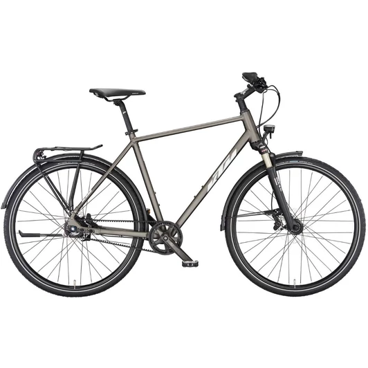 KTM LIFE TOUR MACHINE GREY MATT (SILVER+BLUE) 2023 FÉRFI TREKKING KERÉKPÁR