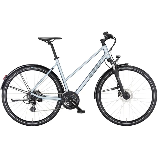KTM X-LIFE TRACK STREET TRAPÉZ AZZURRO SILVER (DARK GREY+GREY) 2023 NŐI CROSS KERÉKPÁR