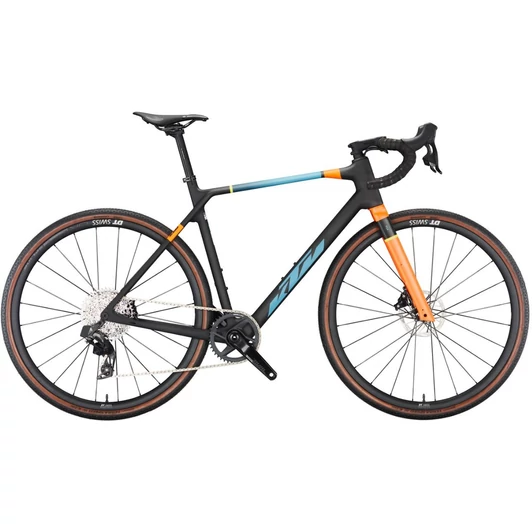 KTM X-STRADA MASTER CARBON MATT (PALE ORANGE+BLUE+LEMON) 2023 FÉRFI GRAVEL KERÉKPÁR