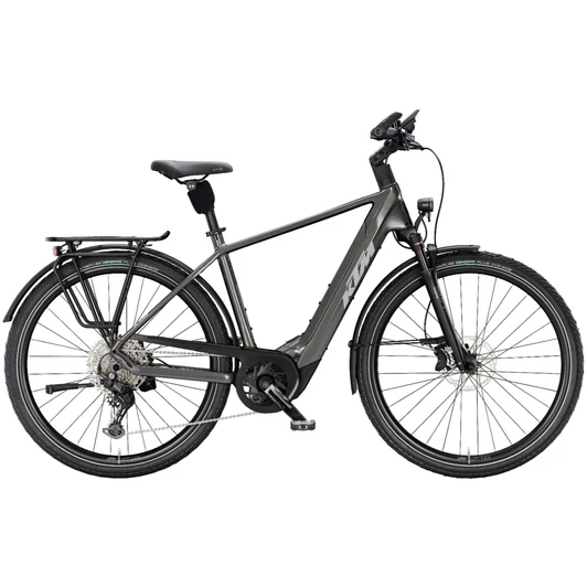 KTM MACINA STYLE 820 TRAPÉZ MACHINE GREY (SILVER+BLK) 2025 NŐI ELEKTROMOS TREKKING KERÉKPÁR