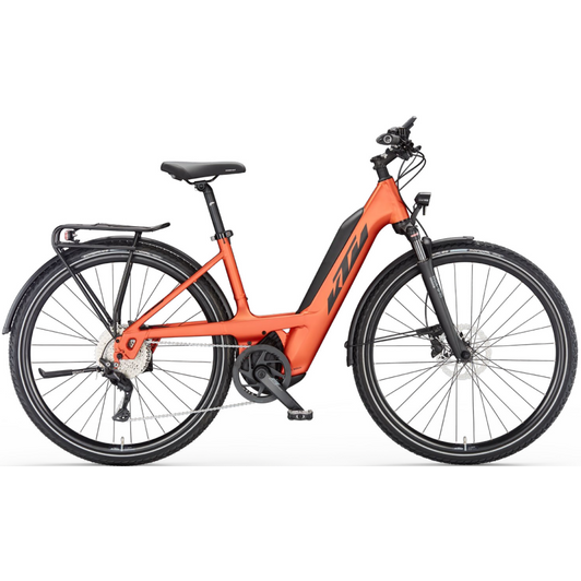 KTM Macina Sport 510 EASY ENTRY burnt orange matt (black+grey) Unisex Elektromos Trekking Kerékpár 2023