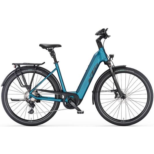 KTM Macina Style 730 EASY ENTRY vital blue matt (black+silver) Unisex Elektromos Trekking Kerékpár 2023