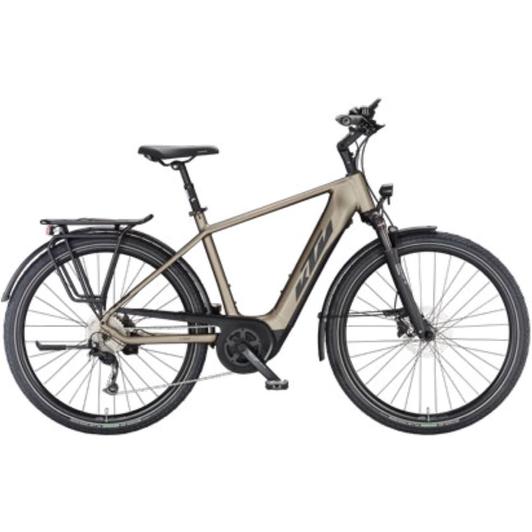 KTM Macina Tour P510 EASY ENTRY oak matt (black+orange) Unisex Elektromos Trekking Kerékpár 2023