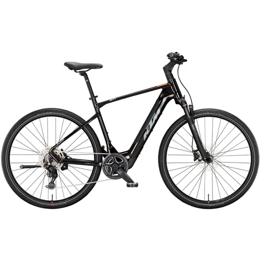 KTM MACINA CROSS SX 20 FLAMING BLACK (GREY+ORANGE) 2024 FÉRFI ELEKTROMOS CROSS TREKKING KERÉKPÁR