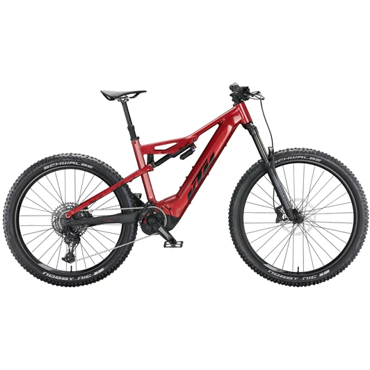 KTM MACINA KAPOHO 7973 CHROME RED (BLACK) FÉRFI ELEKTROMOS ÖSSZTELESZKÓPOS MTB KERÉKPÁR 2022