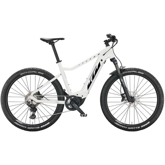 KTM MACINA RACE 571 METALLIC WHITE (BLACK+ORANGE) FÉRFI ELEKTROMOS MTB KERÉKPÁR 2022