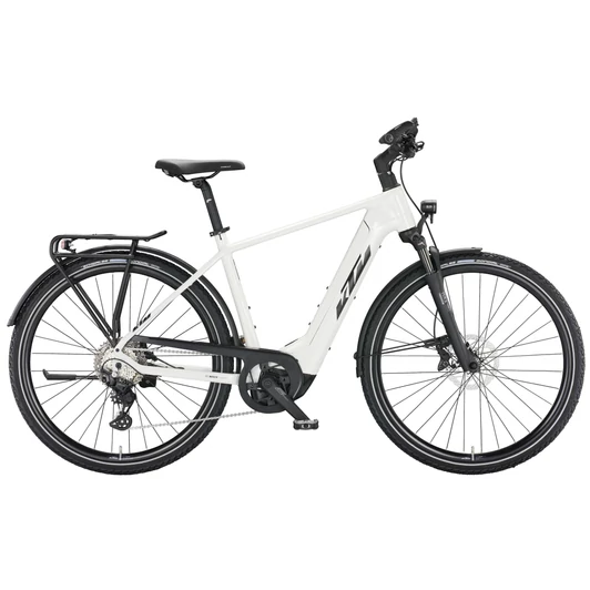 KTM MACINA SPORT 720 METALLIC WHITE(BLACK+ORANGE) 2022 FÉRFI ELEKTROMOS TREKKING KERÉKPÁR