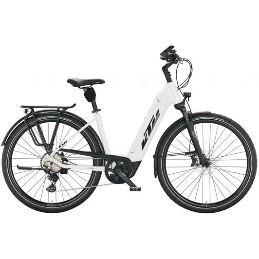 KTM MACINA TOUR CX 610 EASY ENTRY metallic white (black+orange) Unisex Elektromos Trekking Kerékpár 2022