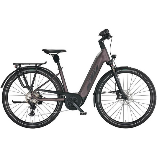 KTM Macina Tour P610 Easy Entry Elrderberry matt(black+orange)  Unisex Elektromos Túra Trekking Kerékpár 2022