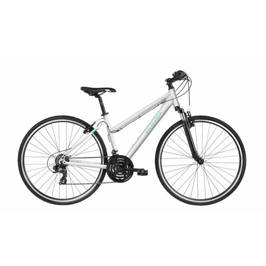 KROSS EVADO 1.0 D white / turquoise 2022 NŐI CROSS TREKKING KERÉKPÁR