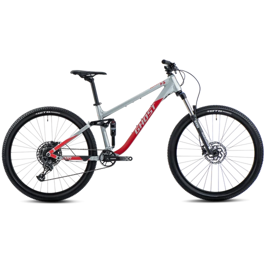 GHOST KATO FS 27 BASE GREY/RED 2022 FÉRFI ÖSSZTELESZKÓPOS MTB KERÉKPÁR