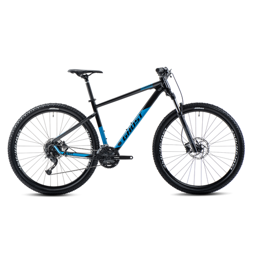 GHOST KATO UNIVERSAL 29 BLACK/LIGHT BLUE GLOSSY 2022 FÉRFI MTB KERÉKPÁR