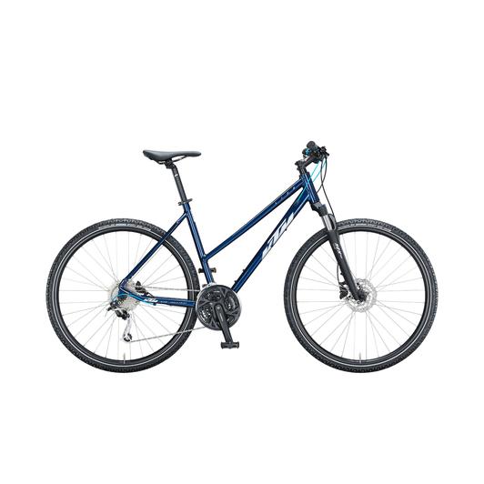 KTM LIFE ROAD TRAPÉZ EVE BLUE (SILVER) 2021 NŐI CROSS KERÉKPÁR