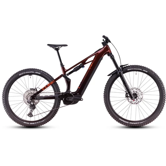 CUBE STEREO HYBRID ONE77 HPC RACE LIQUIDORANGE´N´ORANGE - 2025 - ÖSSZTELESZKÓPOS MTB ELEKTROMOS KERÉKPÁR - M