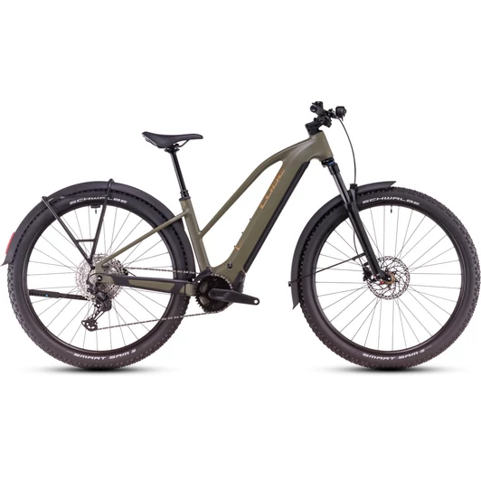 CUBE REACTION HYBRID PRO 600 ALLROAD DUSTYOLIVE´N´GOLD - 2025 - MTB ELEKTROMOS KERÉKPÁR - TRAPEZE S - 27,5"