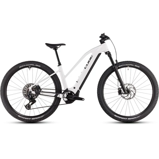 CUBE REACTION HYBRID SLT 800 METALLICWHITE´N´BLACK - 2025 - MTB ELEKTROMOS KERÉKPÁR - TRAPEZE M - 29"