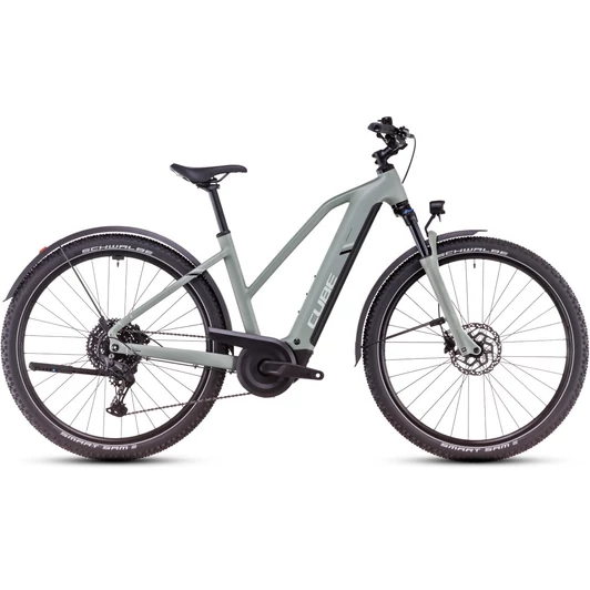 CUBE NURIDE HYBRID PRO ALLROAD PISTACHIO´N´STONEGREY - 2025 - CROSS TREKKING ELEKTROMOS KERÉKPÁR - TRAPEZE 54 CM