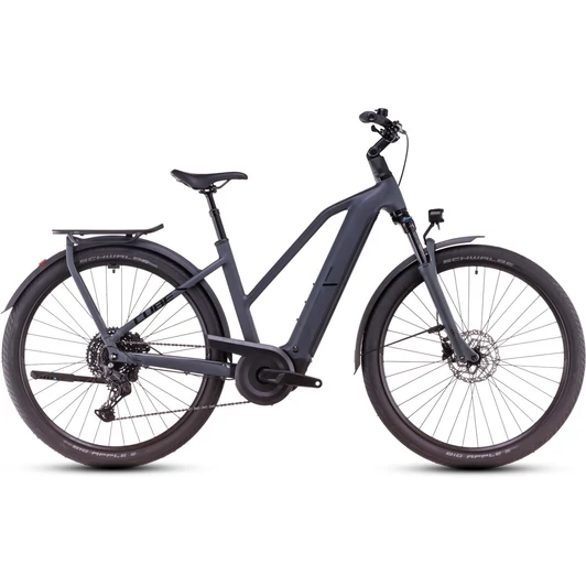 CUBE KATHMANDU HYBRID ONE 600 SHADOWGREY´N´BLACK - 2025 - TREKKING ELEKTROMOS KERÉKPÁR - TRAPEZE 58 CM