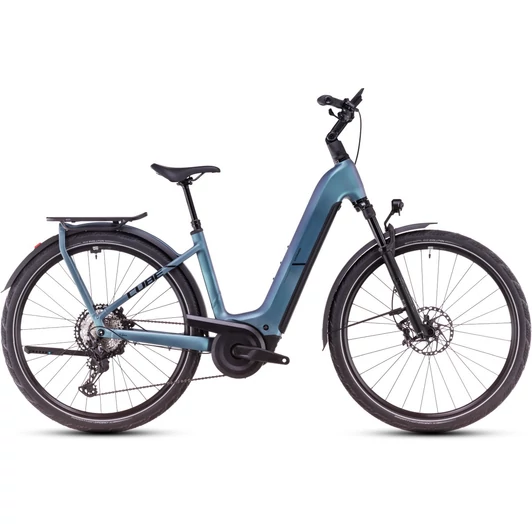 CUBE KATHMANDU HYBRID SLX SMARAGDGREY´N´BLACK - 2025 - TREKKING ELEKTROMOS KERÉKPÁR - EASY ENTRY 62 CM