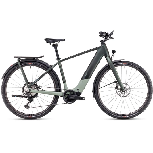 CUBE KATHMANDU HYBRID C:62 SLT 400X STELLAR´N´ORIGANOGREEN - 2025 - TREKKING ELEKTROMOS KERÉKPÁR - 50 CM