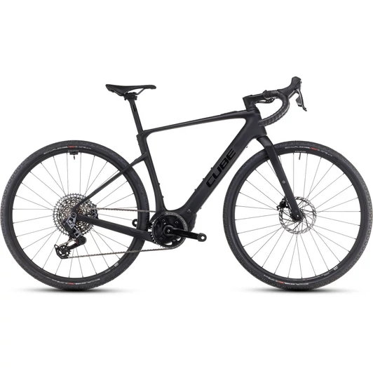 CUBE NUROAD HYBRID C:62 SLX 400X CARBON´N´GLOSSY - 2025 - GRAVEL ELEKTROMOS KERÉKPÁR - S