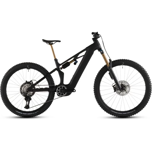 Cube Stereo Hybrid ONE77 HPC AT 800 - Elektromos összteleszkópos MTB kerékpár - carbon´n´gold színben - M - 2026