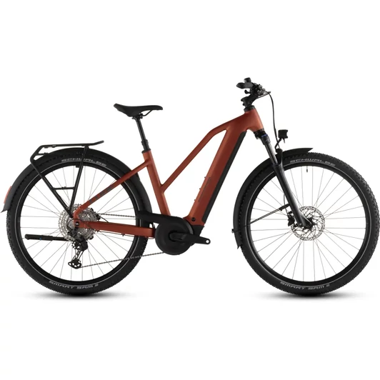 Cube Nuride Hybrid Pro 800 - Elektromos cross trekking kerékpár - chilli´n´black színben - Trapeze 58 cm - 2026