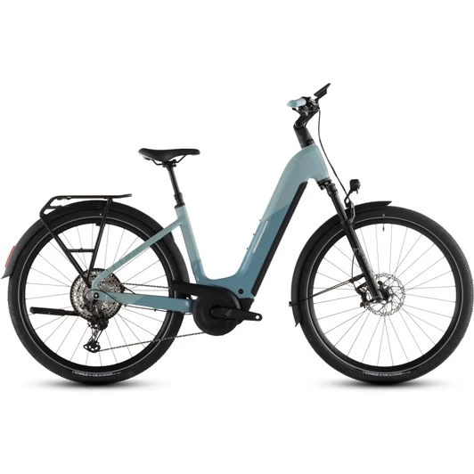 Cube Nuride Hybrid SLX 800 - Elektromos cross trekking kerékpár - skylight´n´arubablue színben - Easy Entry 54 cm - 2026