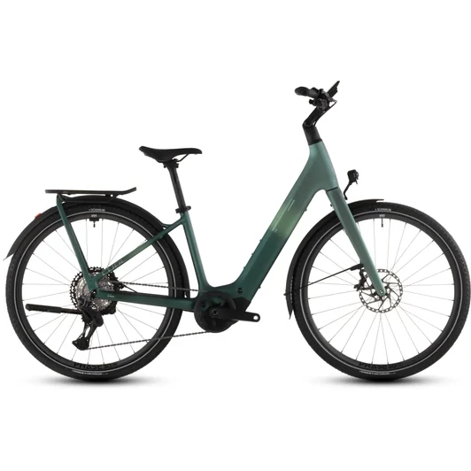 Cube Kathmandu Hybrid C:62 SLT 400X - Elektromos trekking kerékpár - seafoam´n´chrome színben - Easy Entry 46 cm - 2026