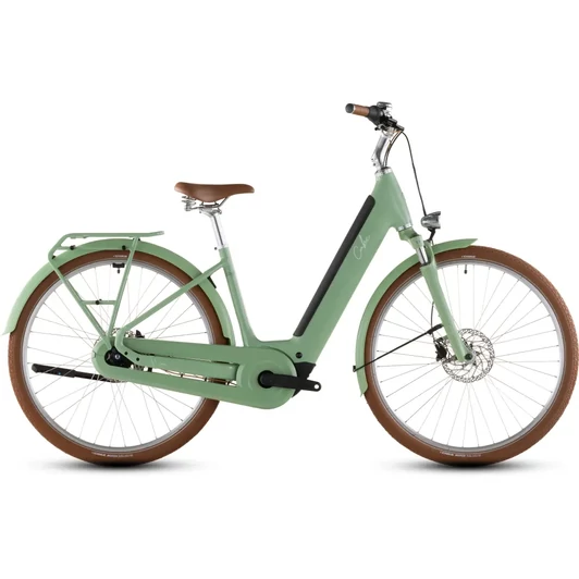Cube Aruba Hybrid 600 - Elektromos trekking kerékpár - cactus´n´brown színben - Easy Entry 42 cm - 2026