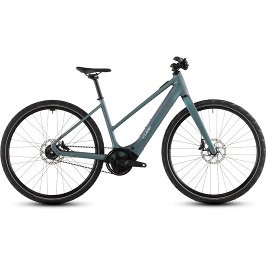 Cube Editor Hybrid SLT 400X - Elektromos városi kerékpár - smaragdgrey´n´prism színben - Trapeze 50 cm - 2026